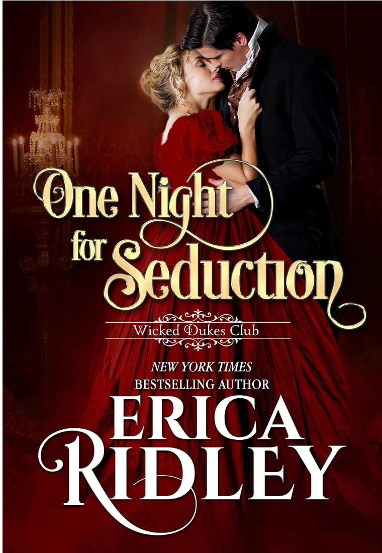 One Night For Seduction by Erica Ridley book cover