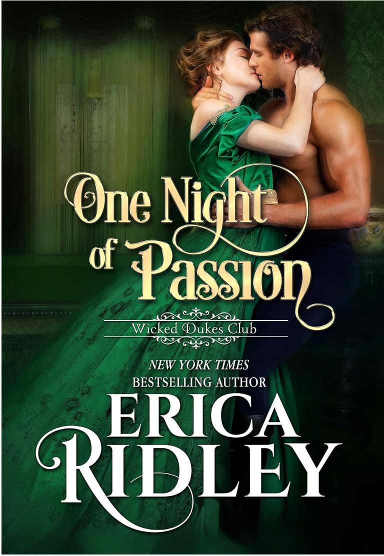 One Night of Passion by Erica Ridley book cover