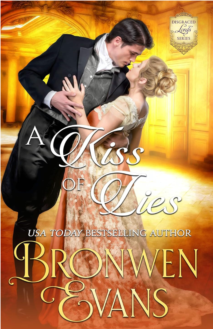 A Kiss of Lies by Bronwen Evans book cover