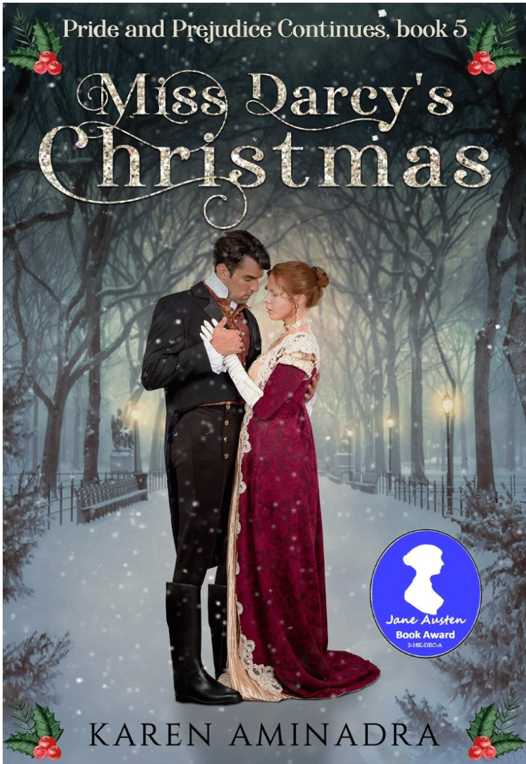 Miss Darcy's Christmas by Karen Aminadra book cover