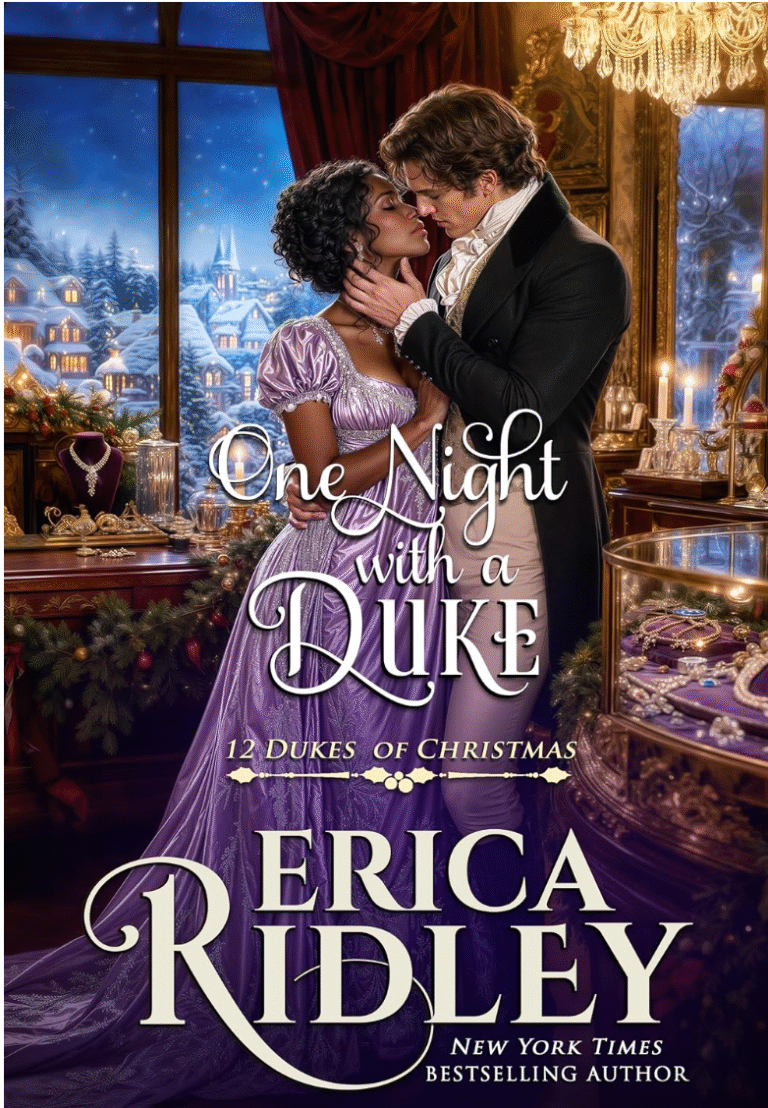 One Night With A Duke by Erica Ridley book cover
