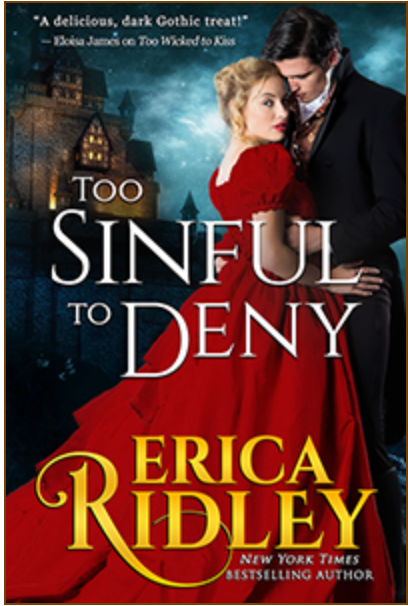 Too Sinful To Deny by Erica Ridley Book Cover